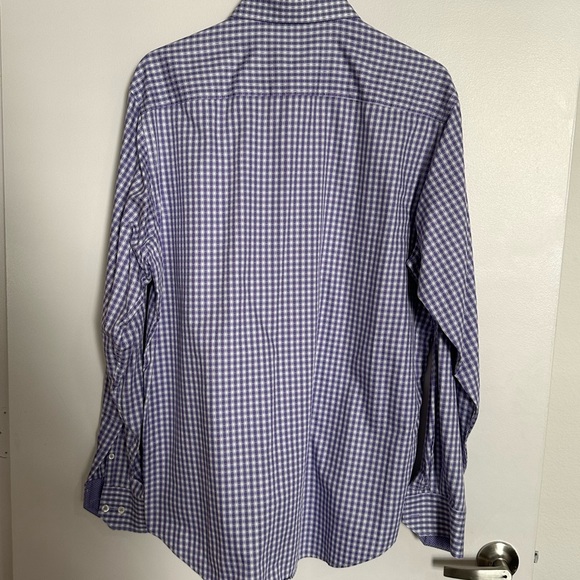 Bugatchi Uomo Black Long Sleeve Men's Dress Shirt Size Large shaped fit - Picture 4 of 5